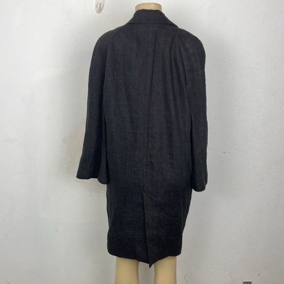 ZARA RUSTIC LINEN BLEND COAT - LIMITED EDITION - Picture 8 of 10